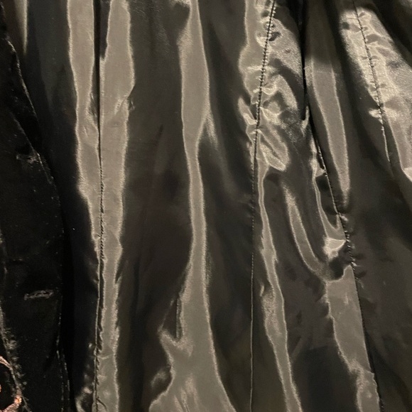 J. Jill Vintage Black  Velvet Velour Embroidered Jacket size L - Picture 5 of 6